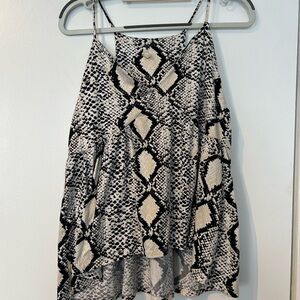 Snake Print Tank Top